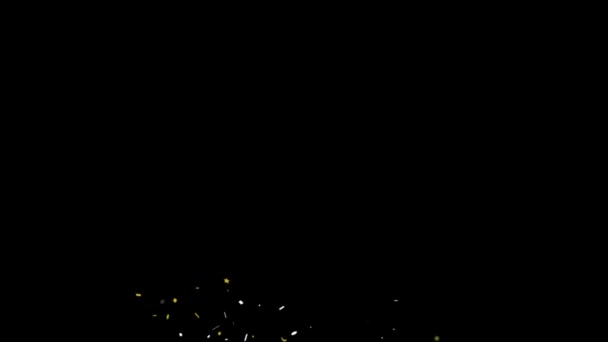 Confetti Party Popper Explosions Animation — 图库视频影像