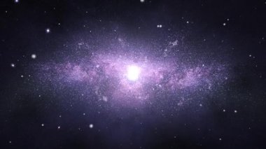 Orion Uzay Bulutsusu ve Yıldızlar Gecesi Gökyüzünde uçuyor.