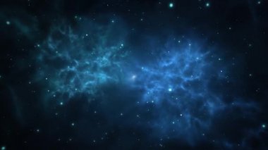 Orion Uzay Bulutsusu ve Yıldızlar Gecesi Gökyüzünde uçuyor.