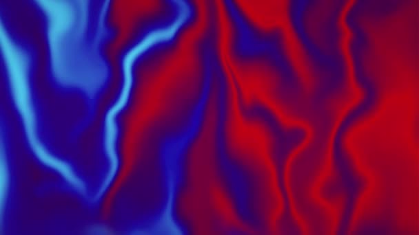 Animation olographe abstraite créative de boucle du liquide 4K de feuille de dégradé . — Video