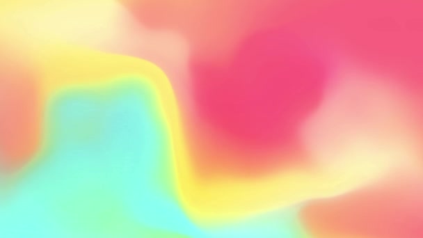 Creative Abstract Holographic Gradient Foil Liquid 4K Loop Animation. — Stock Video