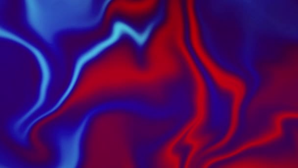 Animación olográfica abstracta creativa del lazo del líquido 4K de la hoja del gradiente . — Vídeos de Stock