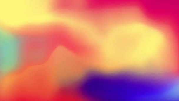 Multicolore Colori sfumati variopinti Fluido miscelazione fluido Loop Animazione — Video Stock