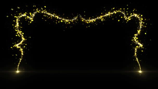 Frame Box Effet de lentille spirale scintillant or paillettes .