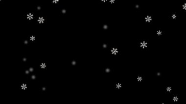 Yüksek kaliteli Düşen Kar Taneleri Kar Fırtınası 4K Döngü Canlandırması