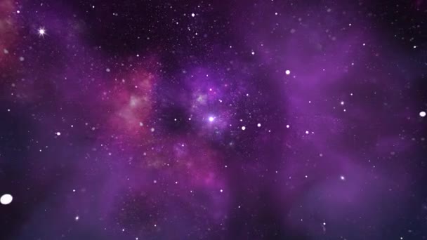 Scenic Animation Galaxy Outer Space Moving Stars Loop Animation. — Stock Video