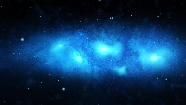Manzara Animasyon Galaksisi Dış Uzay Hareketi Yıldızlar Döngü Canlandırması. — Stok video
