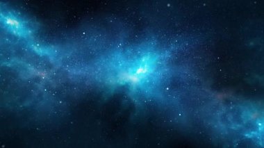 Gezegenler ve galaksi bilimi Derin Uzay Yıldızı 4K Döngü Canlandırma arkaplanı.