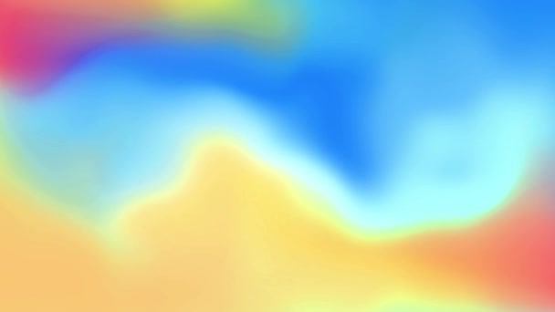 Аннотация Colorful Gradient 3d Liquid Dynamic Waves 4k Loop background . — стоковое видео