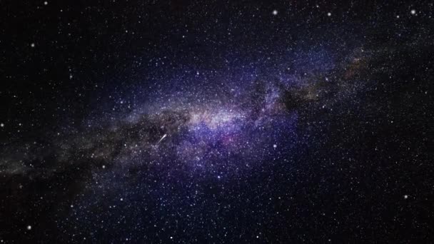 Astratto nebulosa spazio viaggio loop sfondo — Video Stock