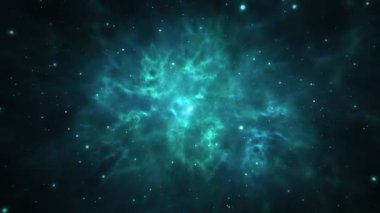 Gezegenler ve galaksi bilimi Derin Uzay Yıldızı 4K Döngü Canlandırma arkaplanı.