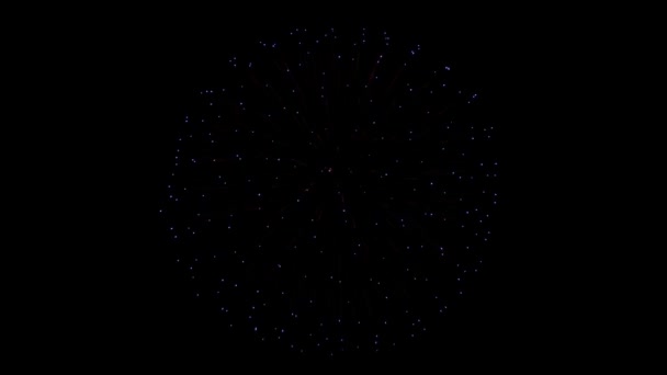 Bella esplosione fuochi d'artificio animazione 4k . — Video Stock