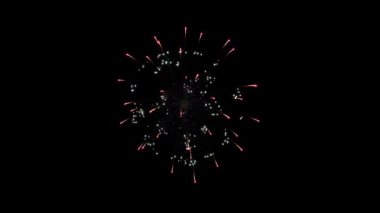 Soyut Gerçekçi Renkli Havai fişekler 4k Döngü Animasyonu