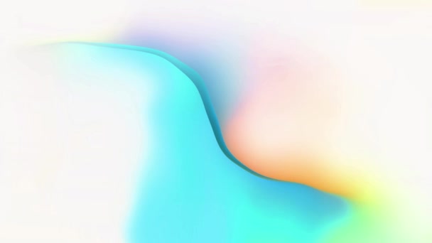 Абстрактный Красочный Градиент и Жидковолновая шелковая петля Фон анимации . — стоковое видео