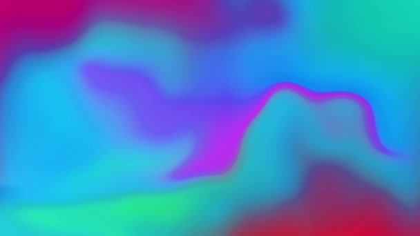 Abstracto Colorido Gradiente y onda líquida seda Bucle Fondo de animación . — Vídeo de stock