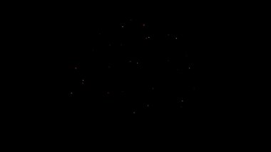 Soyut Gerçekçi Renkli Havai fişekler 4k Döngü Animasyonu
