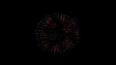 Soyut Gerçekçi Renkli Havai fişekler 4k Döngü Animasyonu