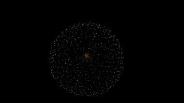 Güzel Havai fişekler Patlama 4k animasyon.