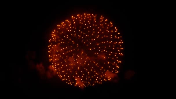 Schöne Feuerwerk Explosion 4k Animation. — Stockvideo