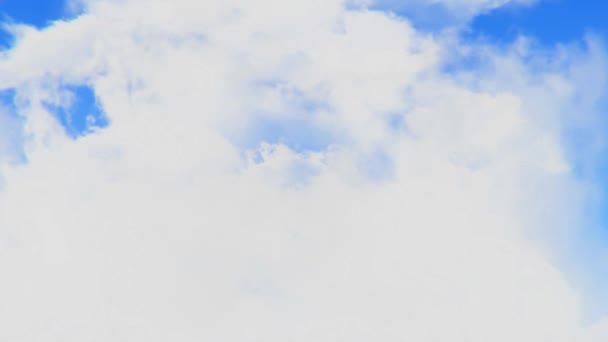 Vackra abstrakta moln med blå himmel Loop Animation bakgrund Grön skärm. — Stockvideo