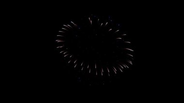 Soyut Gerçekçi Renkli Havai fişekler 4k Döngü Animasyonu
