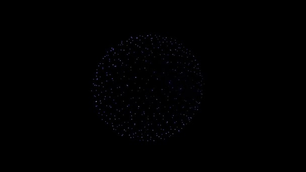 Hermosos fuegos artificiales Explosión espectáculo en el cielo nocturno Animación con pantalla verde . — Vídeos de Stock