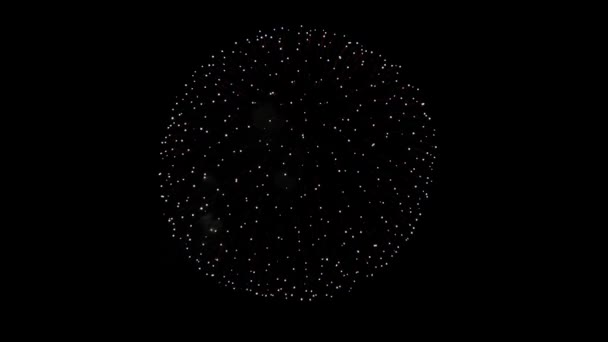 Piękne fajerwerki Explosion 4k animacji. — Wideo stockowe