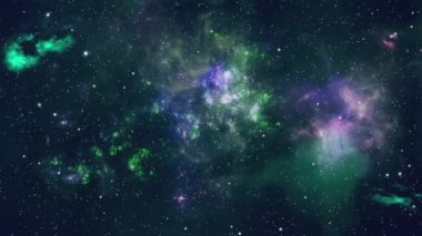 Gezegenler ve galaksi bilimi Derin Uzay Yıldızı 4K Döngü Canlandırma arkaplanı.