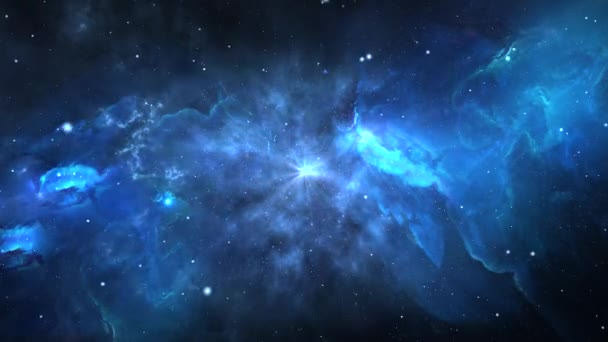 Planets and galaxy science Deep Space star 4K Loop Animation background. — Stock video