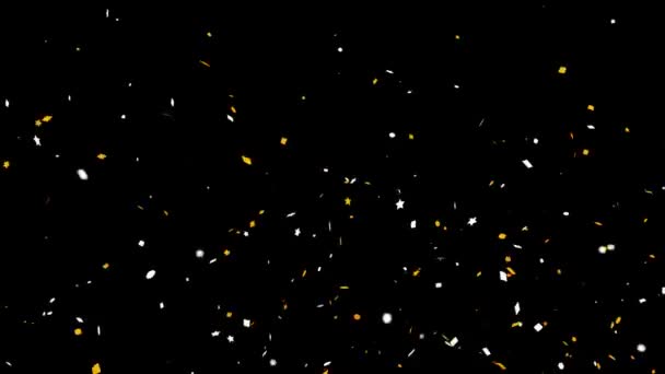 Animation colorée Glitter confettis chute Popper Explosion 4K Loop Animation