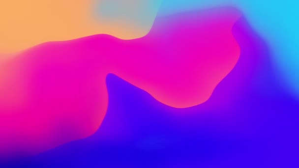 Abstrakte flüssige Farbverlauf bunten Hintergrund nahtlose Looping-Animation. — Stockvideo