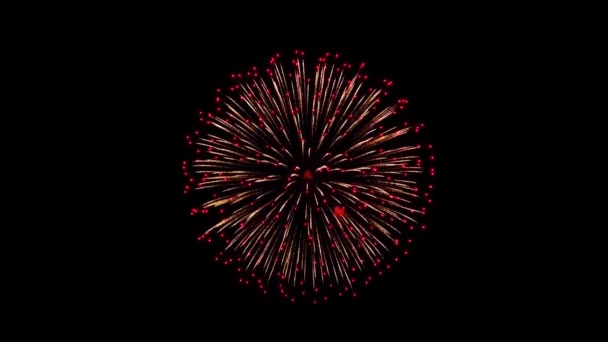 现实的彩色烟火4k环路动画 — 图库视频影像