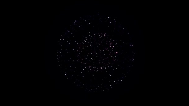 Krásné ohňostroje Explosion 4k animace.