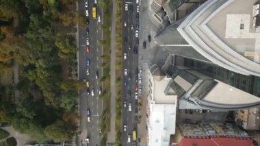 Hava şehir trafik cityscape