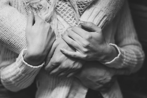 Hands of lovers