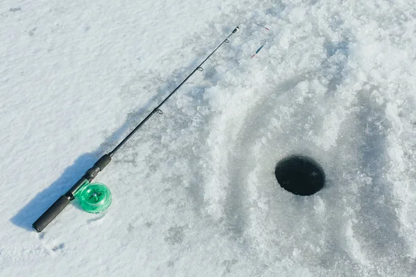 Equipamento de pesca de Inverno — Fotografia de Stock