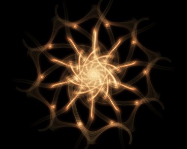 Soyut desenler. Plazma akışı ve enerji.