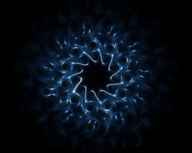 Soyut desenler. Plazma akışı ve enerji.