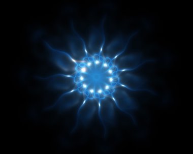 Soyut desenler. Plazma akışı ve enerji.