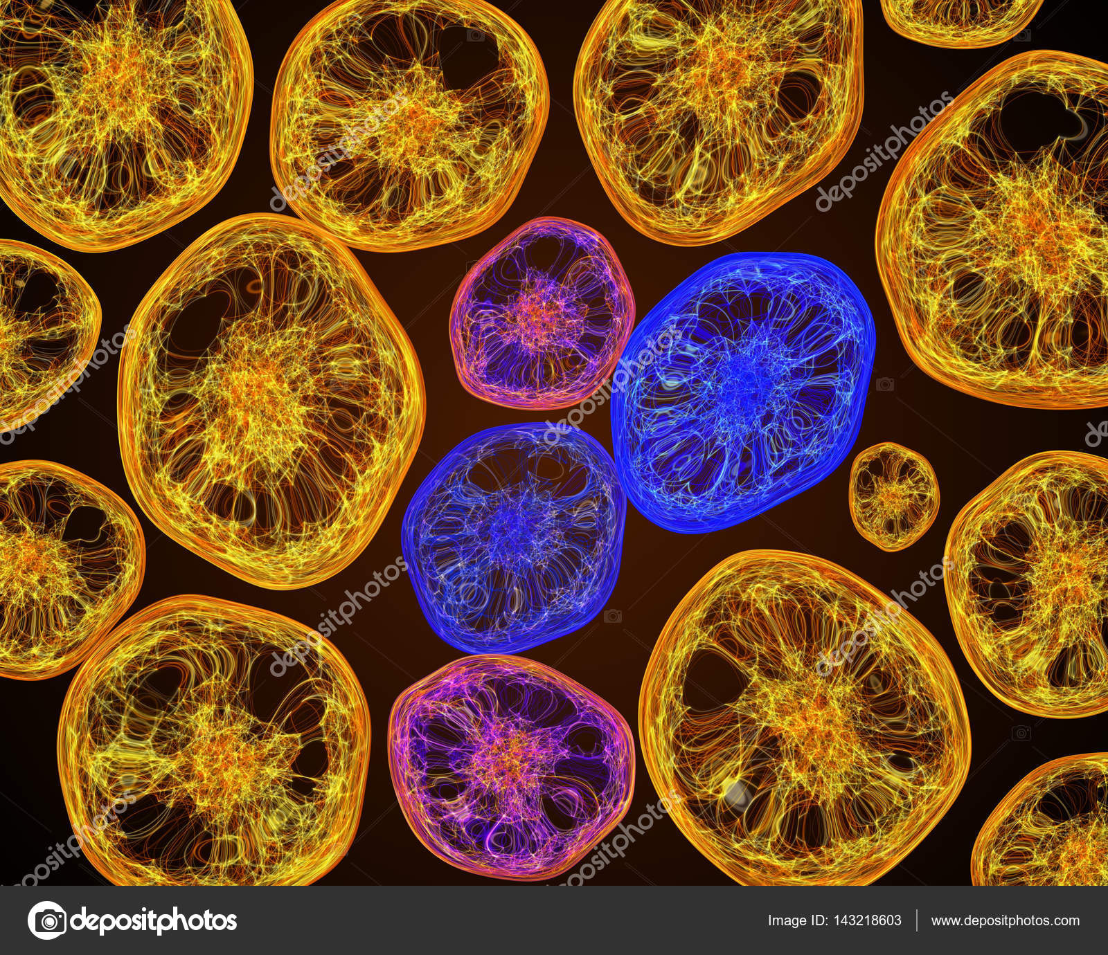 细胞在显微镜下的生活——图库图片© ocean-fo@yandex.ru #143218603, image size:1600x1380