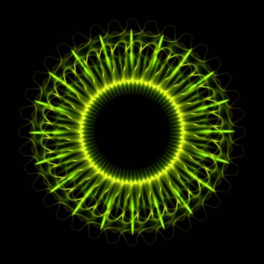 İnsan gözü ayrıntı. Garip gözü yeşil renkli iris ile tehlikeli hayvan. Ayrıntı görünümü izole predator göz ampul içine