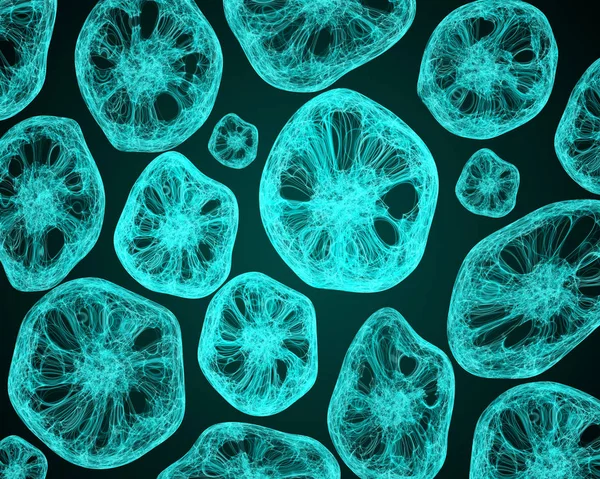 Vida bajo el microscopio de las células — Foto de Stock