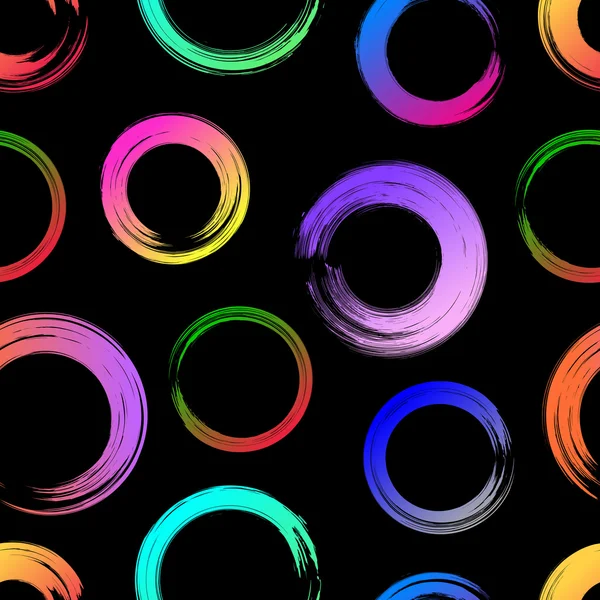 Fond de motif sans couture avec grunge main dessinée pai coloré — Image vectorielle