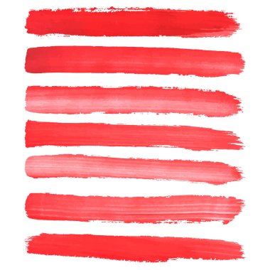 Beyaz arka plan üzerinde elle çizilmiş suluboya satırlar