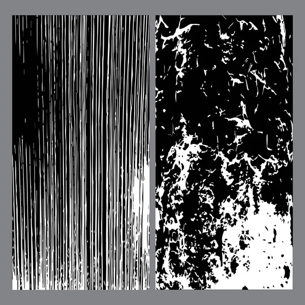 Conjunto de fondo de textura grunge negro — Archivo Imágenes Vectoriales
