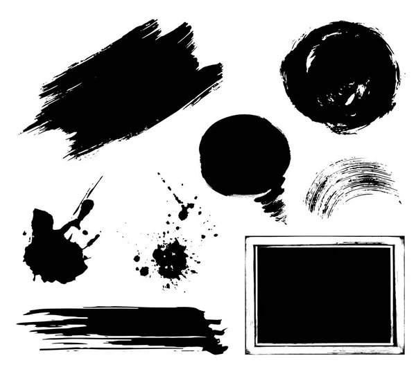 Conjunto de elementos grunge sobre fondo blanco — Archivo Imágenes Vectoriales