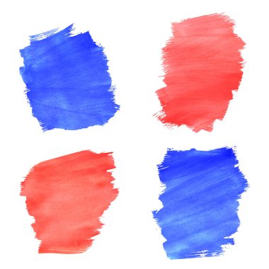 El kümesi suluboya afiş beyaz arka plan üzerinde çizilmiş.