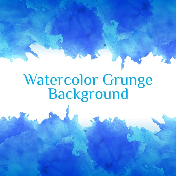 Aquarel achtergrond blauw — Stockvector