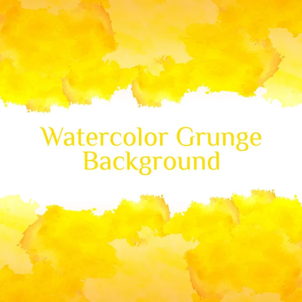 Aquarell Hintergrund gelb — Stockvektor