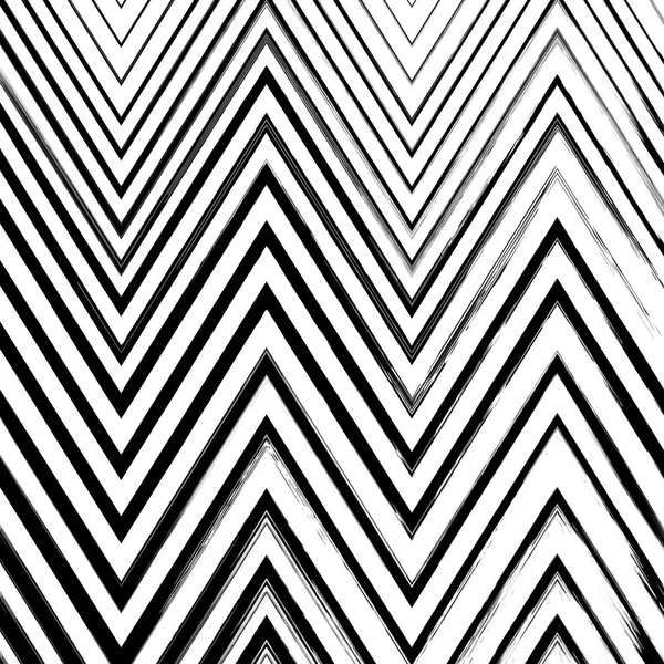 Grunge negro dibujado a mano zigzag pinceladas sobre fondo blanco . — Archivo Imágenes Vectoriales